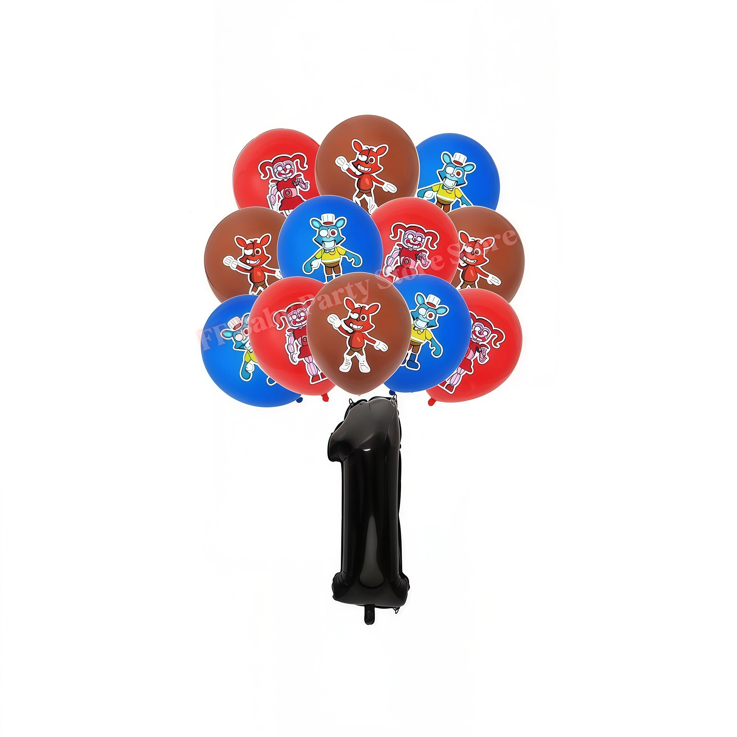 Five Nights Bear Geburtstagsparty-Dekorationen: Teller, Becher, Hintergrund, Freddy-Ballon für Kinderpartys, FNAFs Event-Zubehör und Geschenke – Detail 27