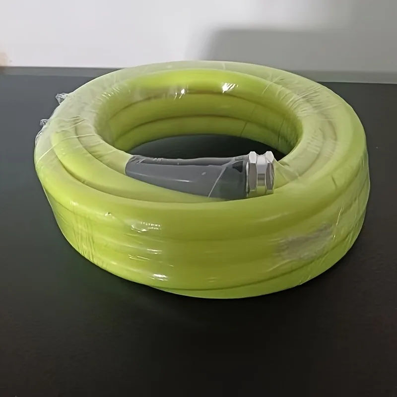 

Флуоресцентный зеленый садовый шланг высокого давления, подходит для садоводства и бытовой уборки, прочный, гибкий и удобный в столе