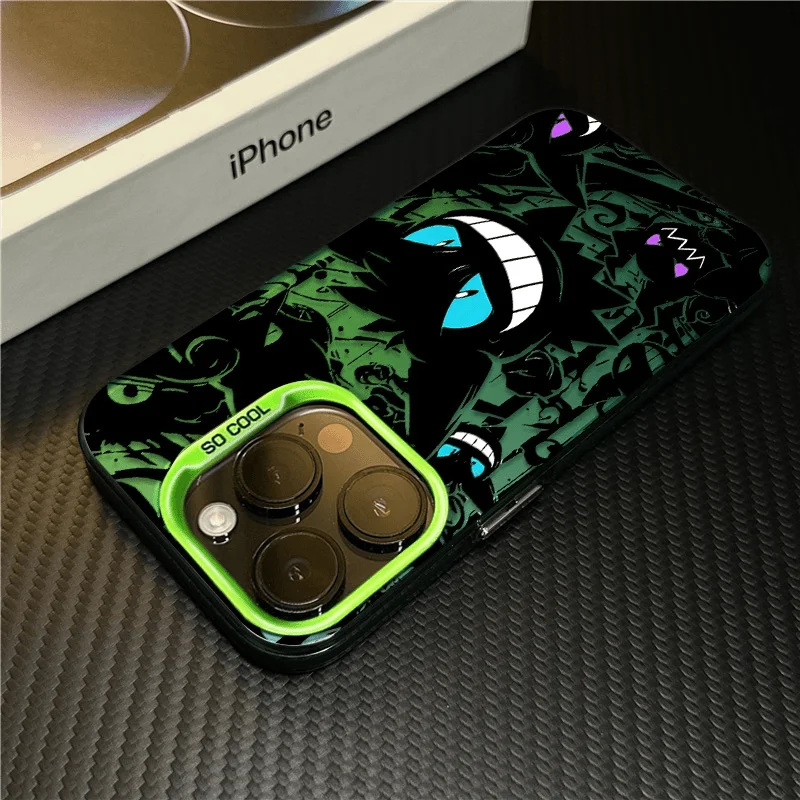 New Cool Anime Gengars Phone Case For iPhone 17 16e 16 15 14 13 12 11 Pro Max X XR XSMAX 8 7 Air Plus Anti Fall Matte Back Cover - náhled 3
