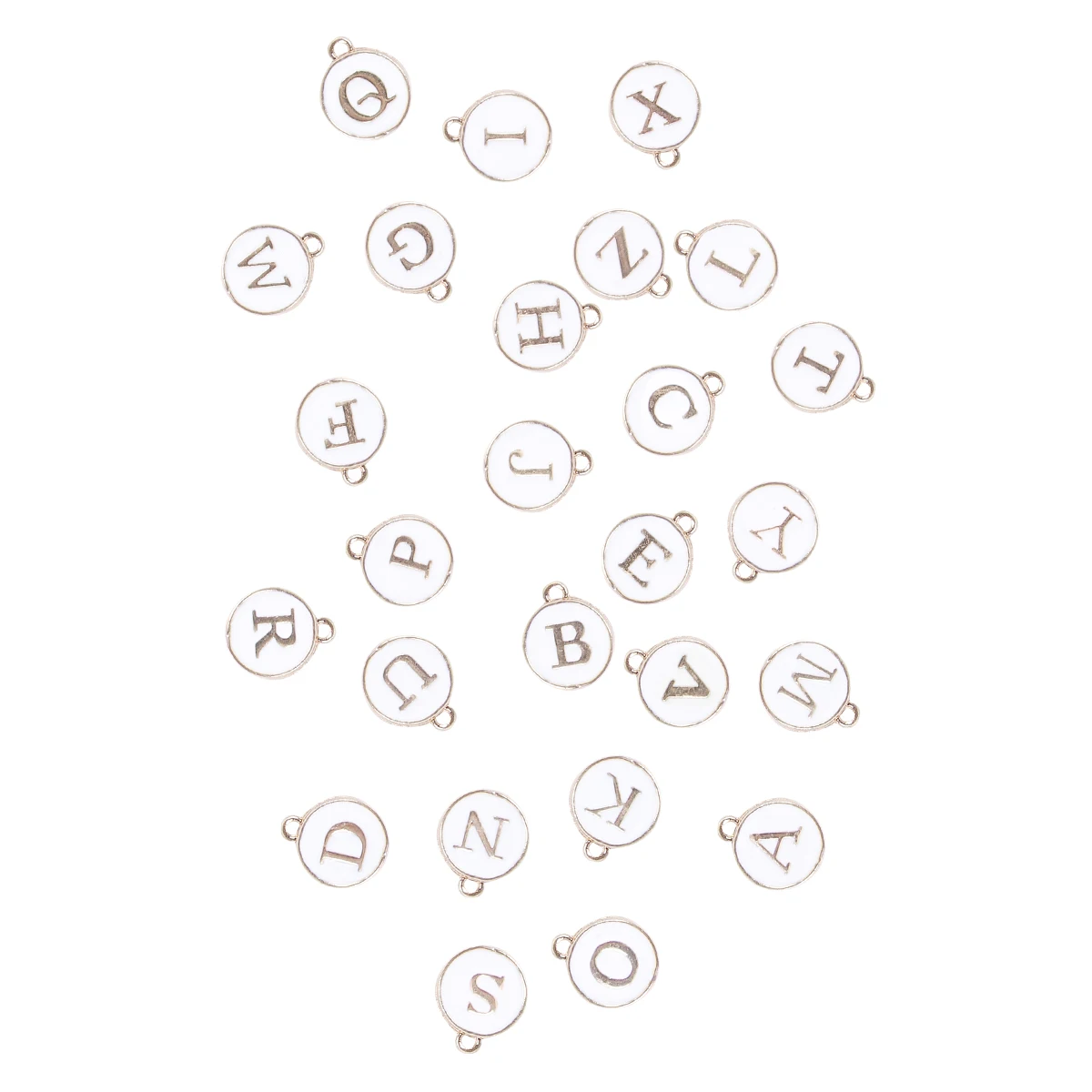 

Alloy Letter Pendants Double Sided Charms for Jewelry Making DIY Accessories Bracelet Necklace Earrings Decorative Pieces Metal
