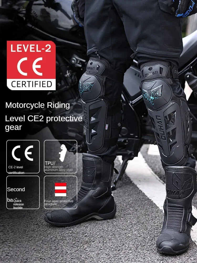 Duhan Motorcycle CE2 Elbow Knee Protection Set of Four Pieces Motorcycle Fall Protection Equipment for Racing MenWomen Cycling