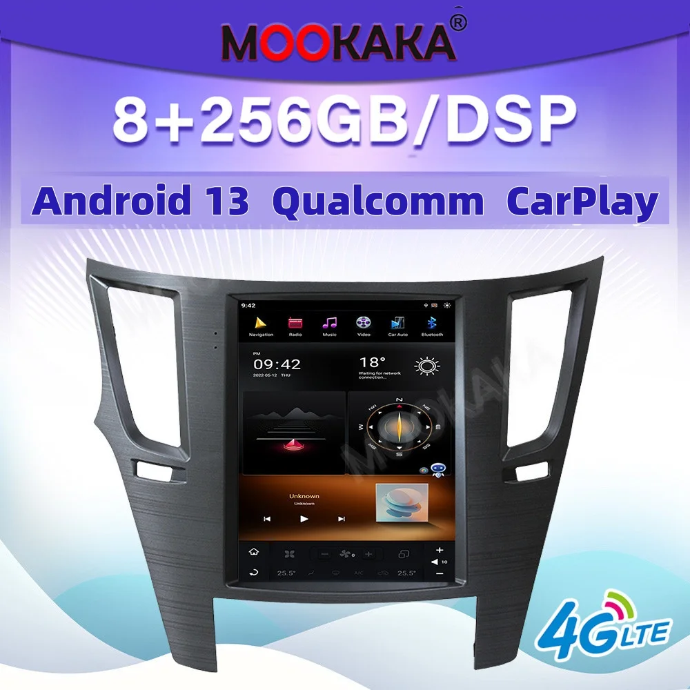 Car Radio For Subaru Legacy Outback 2009-2014 Carplay Android Auto Multimedia Player GPS Navigation Head Unit DSP Stereo Screen