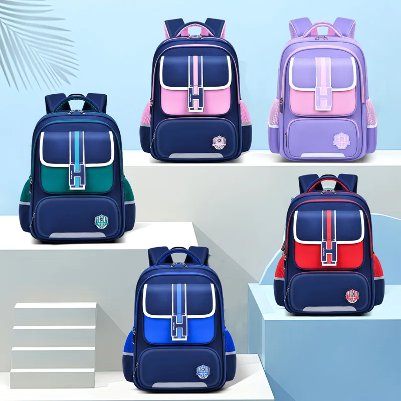 British Luxury Kids Backpack Primary Students Schoolbag Boys Girls Spine Protection Book Bag Large Capacity Waterproof Satchels