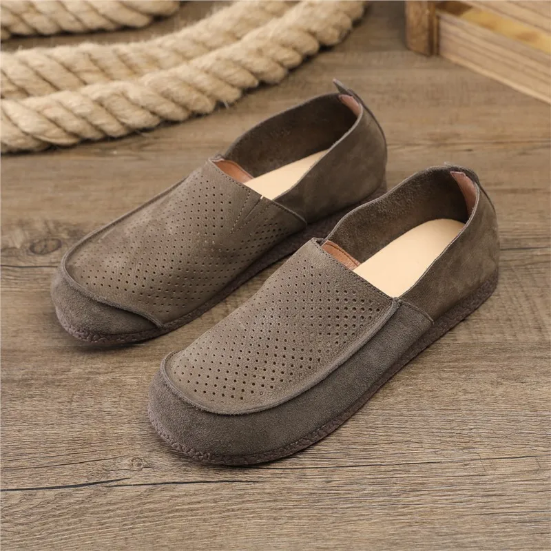 QYMYMI Summer Men Casual Shoes Italian Men Loafers Moccasins Men's Flats Breathable Hollow Genuine Leather Male Driving Shoes ﻿