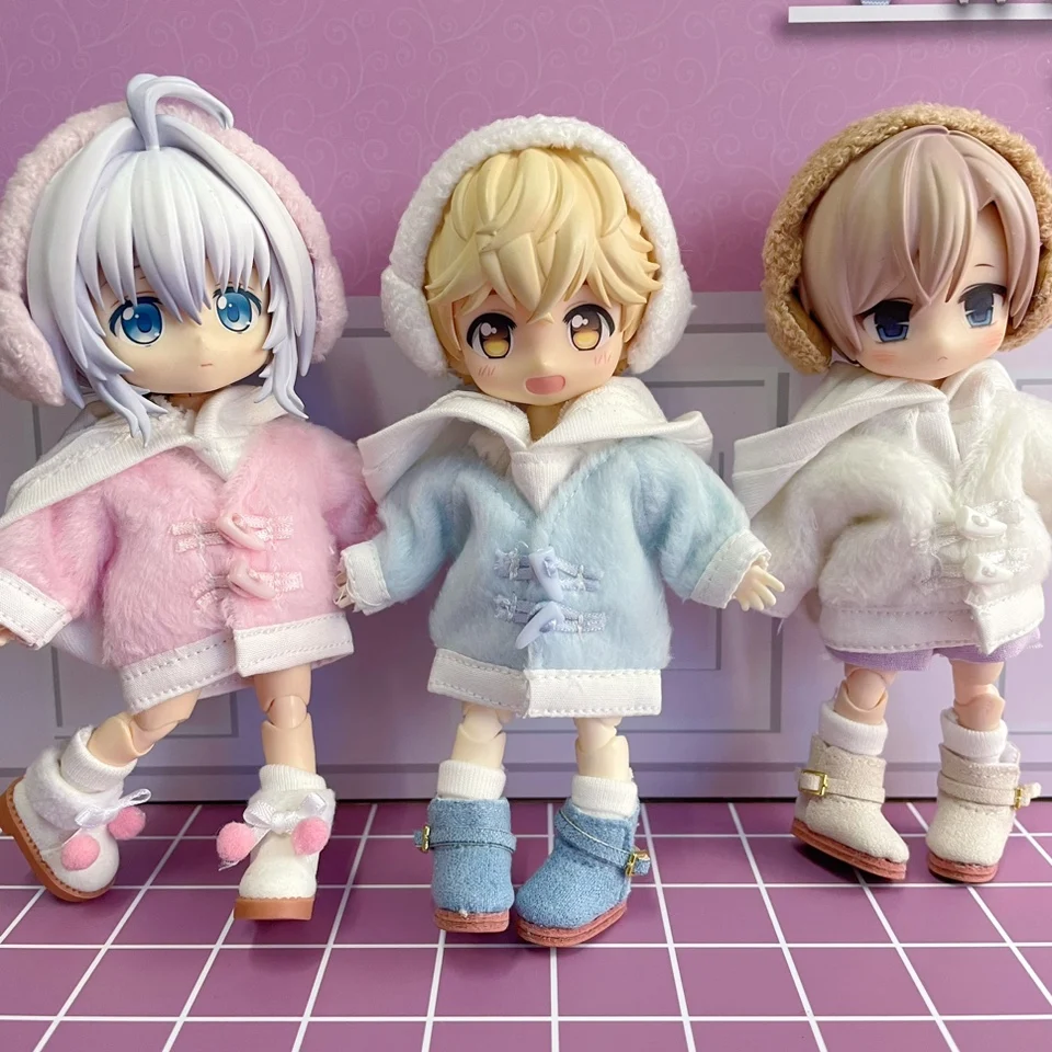 

Obitsu 11 doll clothes suitable for ob11 p9 uf size baby clothes set horn coat winter doll accessories (5 points)