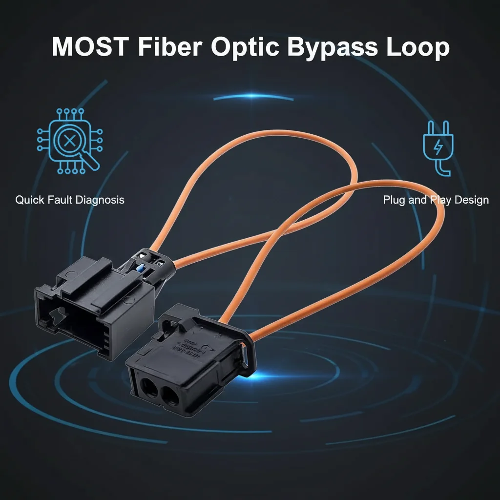 Optical Fiber Loop Connector Diagnostic Tool MOST Cable Sockets Adapter for VW P olo Golf A udi A4 A6 B MW F30 F18 B enz