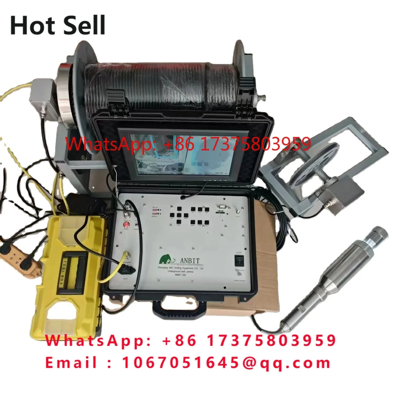 Underground Lightweight Well 300m 360 Degree View Deep Well Water Scanner Borehole Inspection