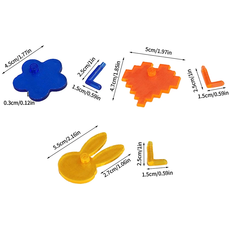 1PC Nails Holder Tips For Heart Rabbit Flower Shaped Design Nails Accessories Tools Display Training Nail Stand Manicure