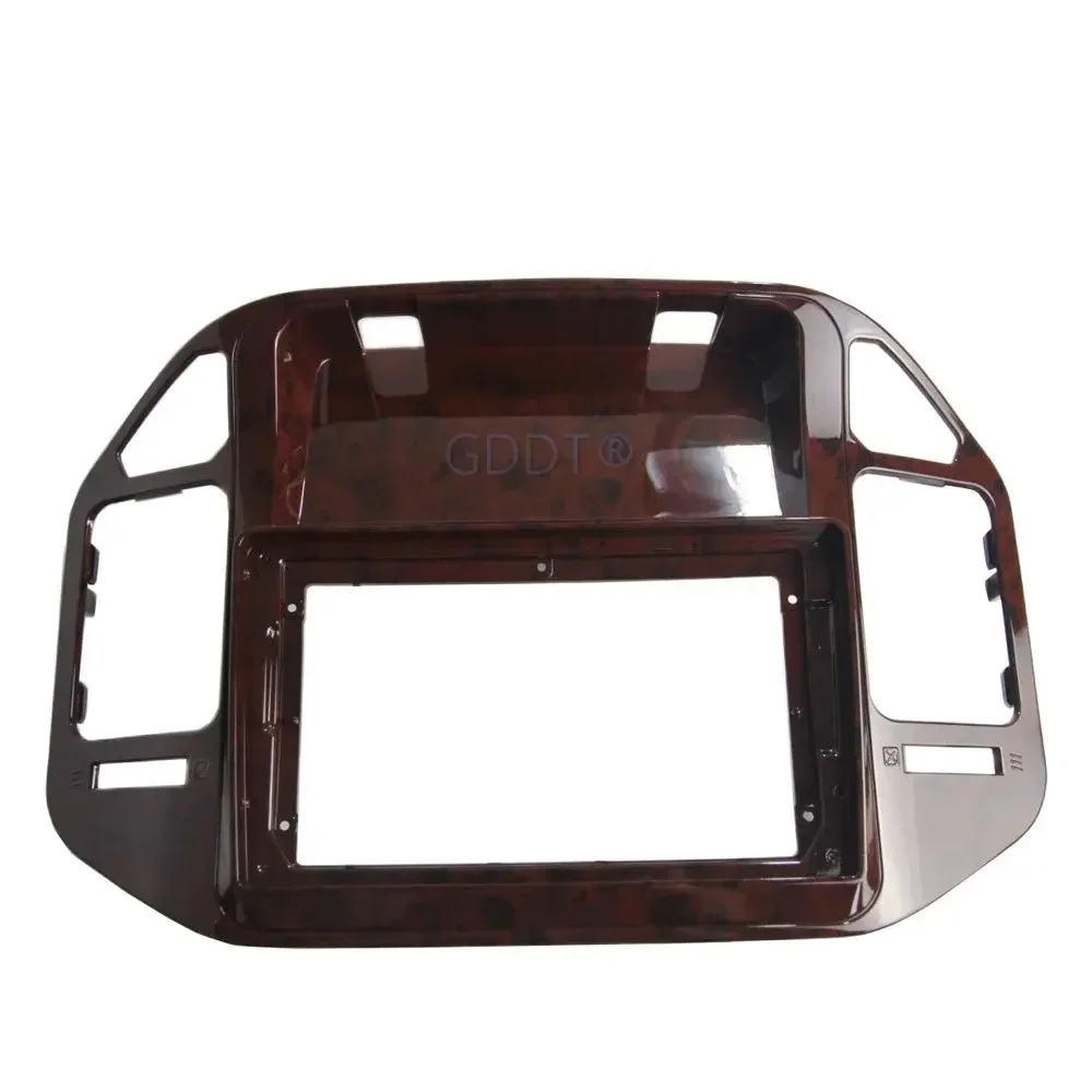 LHD RHD 9 Inch Radio Player Frame for Pajero V70 V60 GPS Navigation Fascia Panel for Montero Wood or Black for Shogun