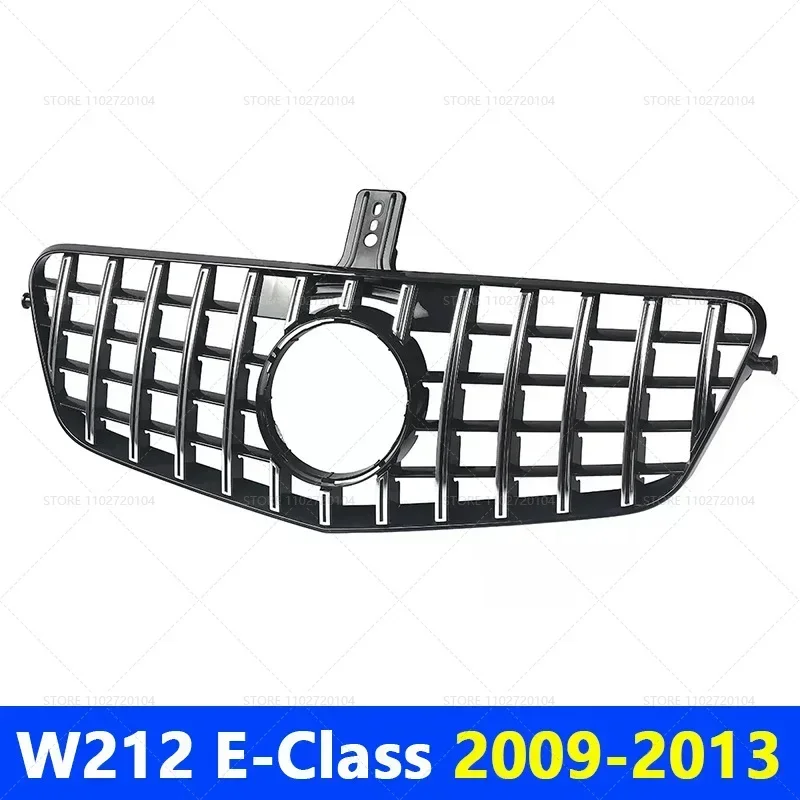 for 2009-2013 2014-2015 W212 E-Class Mercedes Benz E200 E300 E250 E350 E400 E550 GT Front Grille Upper Bumper Hood Mesh Grill