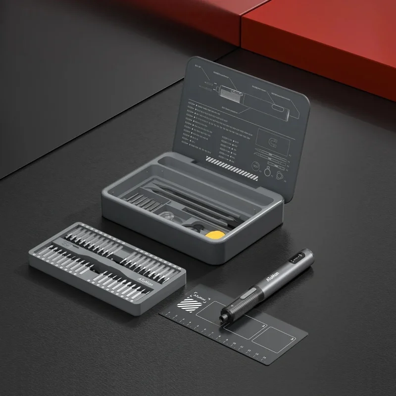 

DIY Tools Electric Screwdriver Cordless Set 95 in 1 Magnetic Bits Screwdriver Set 3 Torque Settings for Laptop Phone Camera Toys