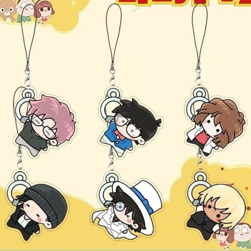 

Anime Detective and Conans Series Mobile Phone Chain Cartoon Character Creativity Printing Mobile Phone Rope Pendent Girls Gift