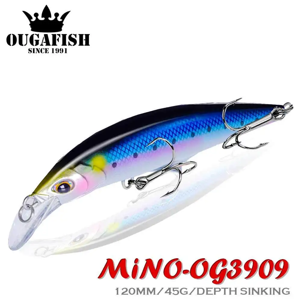 

Heavy Sinking Minnow Fishing Lure 45g 120mm Bass Pesca Accesorios Mar Leurre Seabass Isca Artificial Outdoor Fishing Equipment