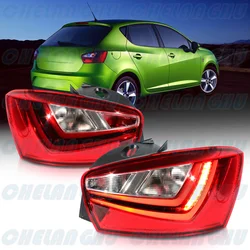 LED Tail Light For SEAT Ibiza 2013 2014 2015 2016 2017 Pair L+R Rear Lamp Brake Light Car accessories 6J4945095L 6J4945096L