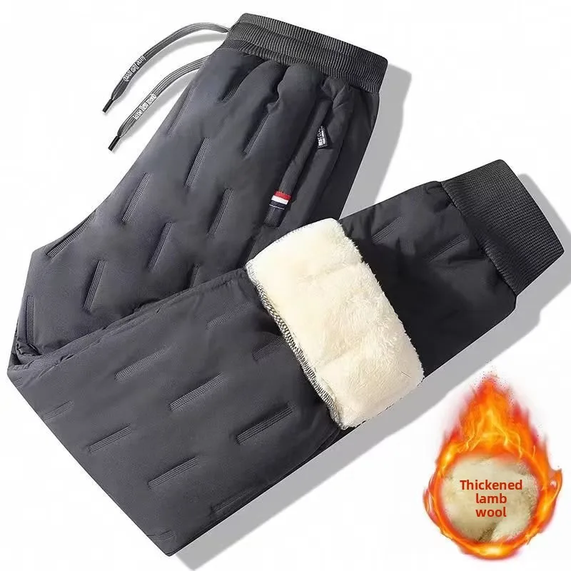 

winter Men Clothing Autumn 2025 Casual Pants for Man Stripe Trousers Men's Sweatpants Black Luxury Y2k thickened drawstring