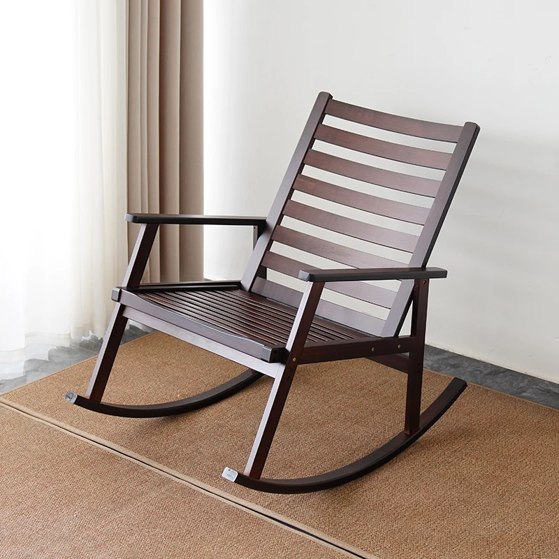 Rocking Chair Reclining Chair Adult Lazy Chair Lunch Break Balcony Home Leisure Sleeping Living Room Elderly Lunch Break Leisure
