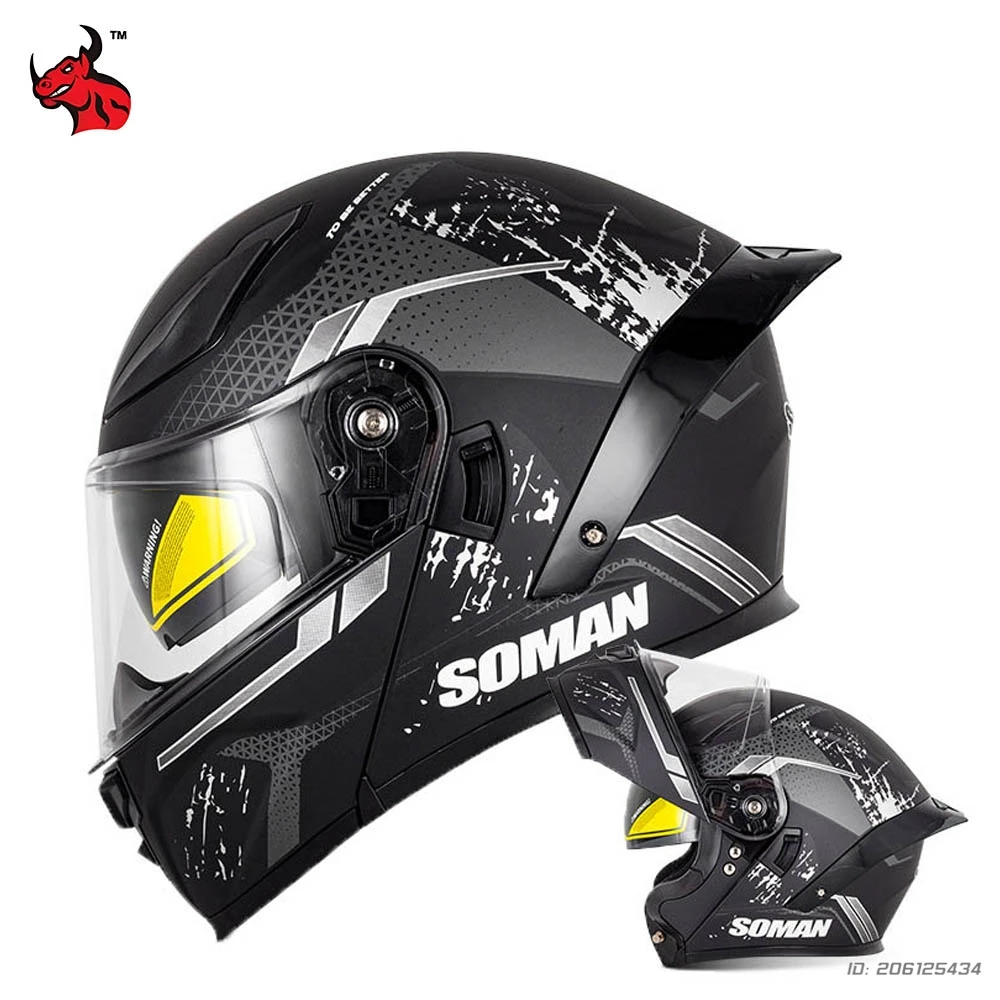 

Full Face Racing Helmet Retro Motorcycle ECE/DOT Certified Double Lens Flip Up Casco Moto Helmets Motorbike Capacete Casque Moto