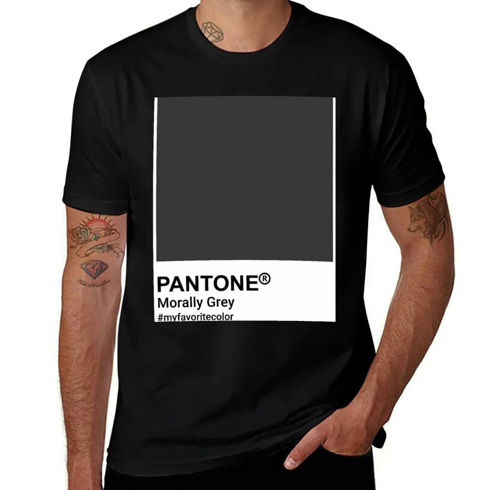 Morally Grey-Book Trope-Pantone T-Shirt Stretch Fabric Comfort T-Shirt