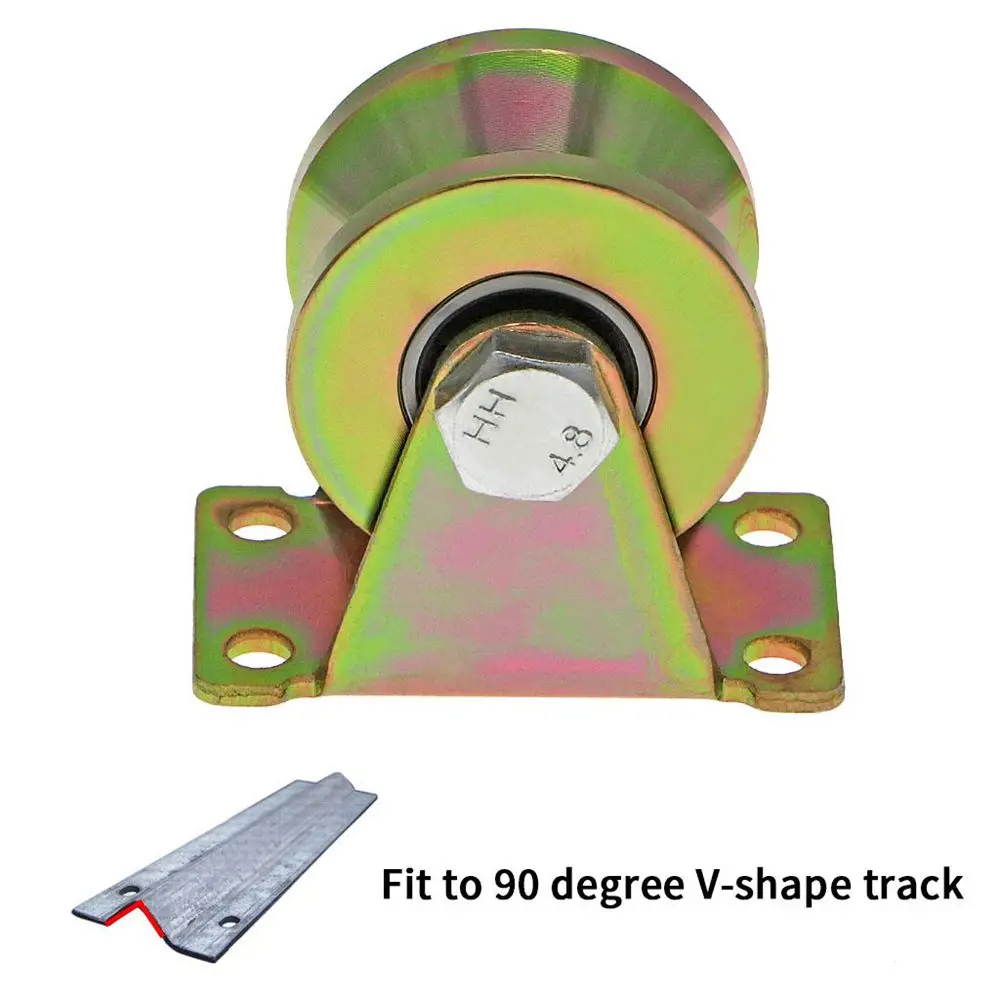 Imagem -02 - V-groove Roda para Invertido V-track Rolling Gate Pesados Rodízios Rígidos Roda para Rolling Gate 2