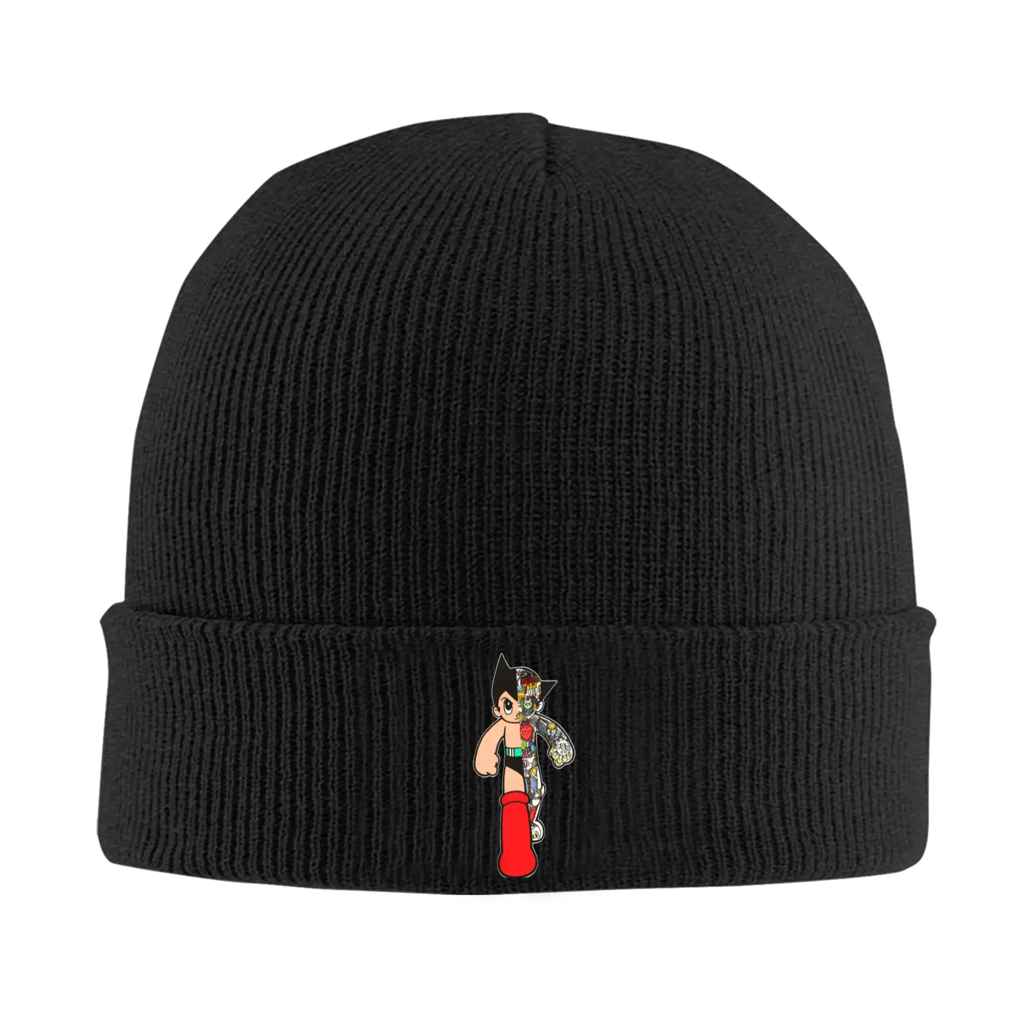 Astroboy Astro Boy Anime Knitted Caps Women's Men's Beanies Autumn Winter Hats Acrylic  Warm Caps