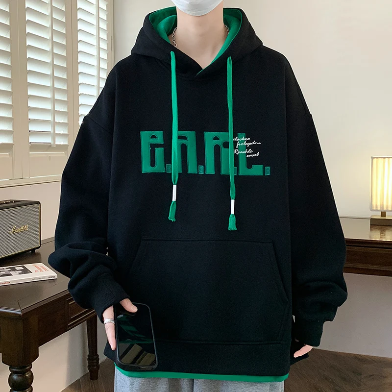 Fashion Men's Cotton Hoodies 2026 Spring Autumn Pull On Sweatshirts Clothing Youth Streetwear Pullovers Outdoor Sports Top Hoody