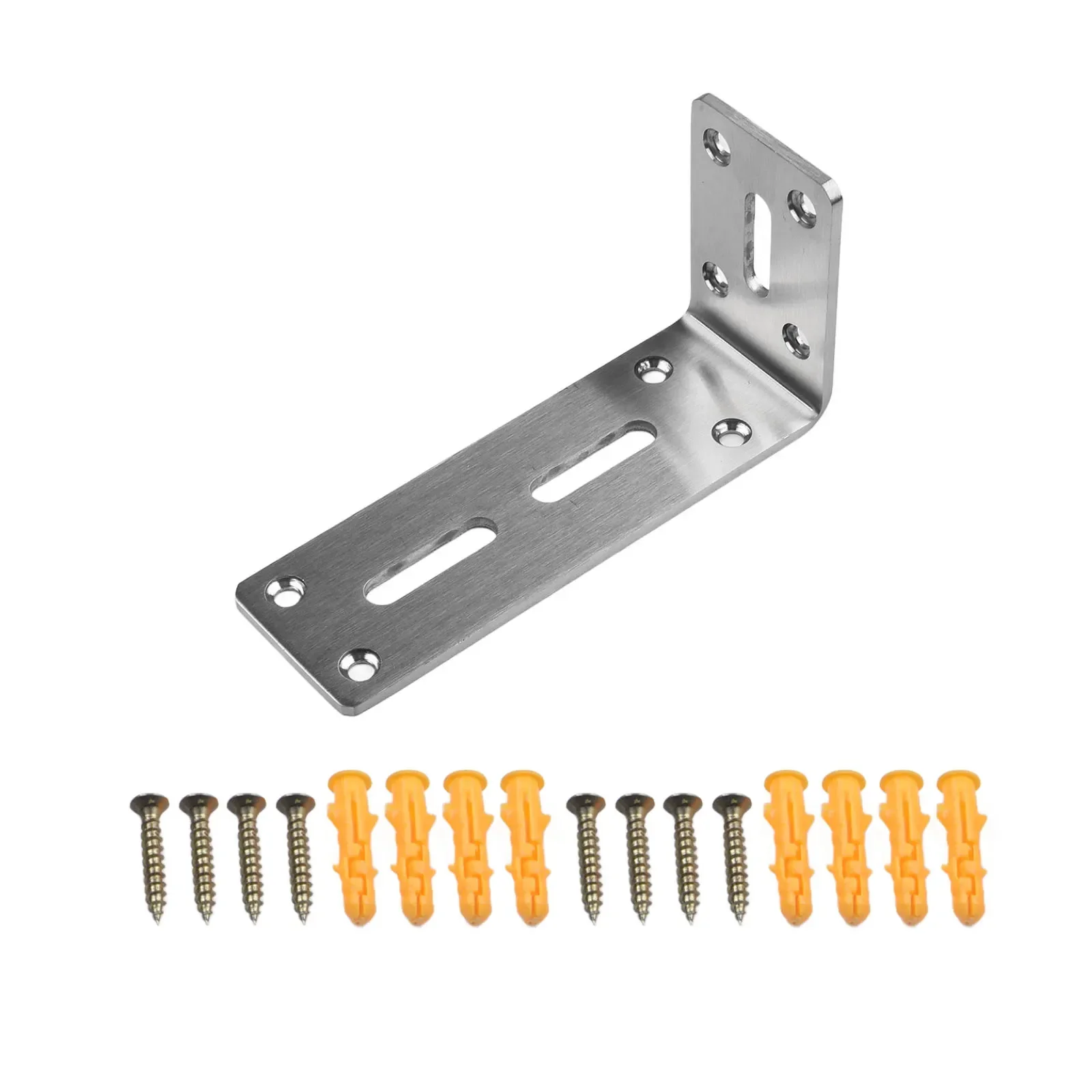 

For Cabinets Furniture Bracket Angle Bracket Furniture Assembly Silver Sleek Appearance Versatile Applications