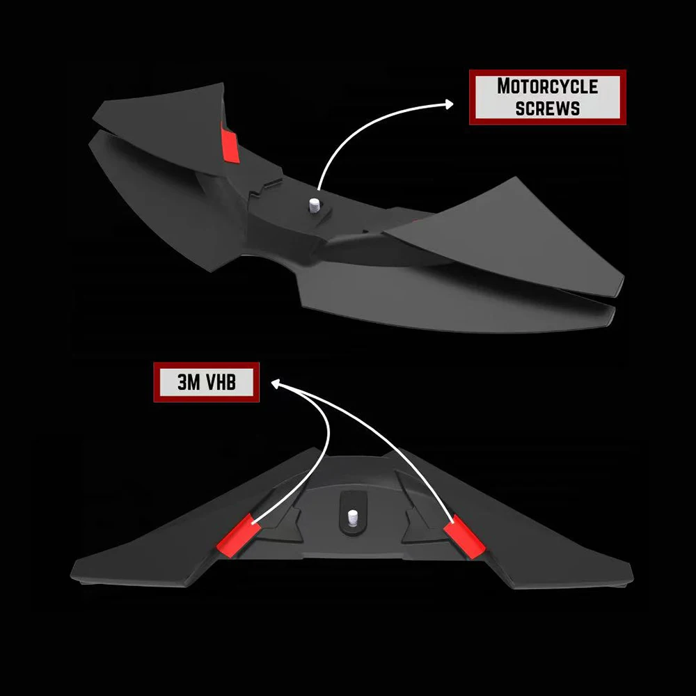 Für MT 07 MT 07 2024 2025 Motorrad Downforce Winglet Aerodynamische Flügel Frontspoiler Kit Neues Zubehör Frontspoiler