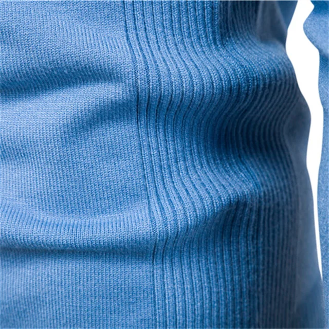 2021 New Winter Thickness Pullover Men O-neck Solid Color Long Sleeve Warm Slim Sweaters Men Men's Sweater Pull Male Clothing 6