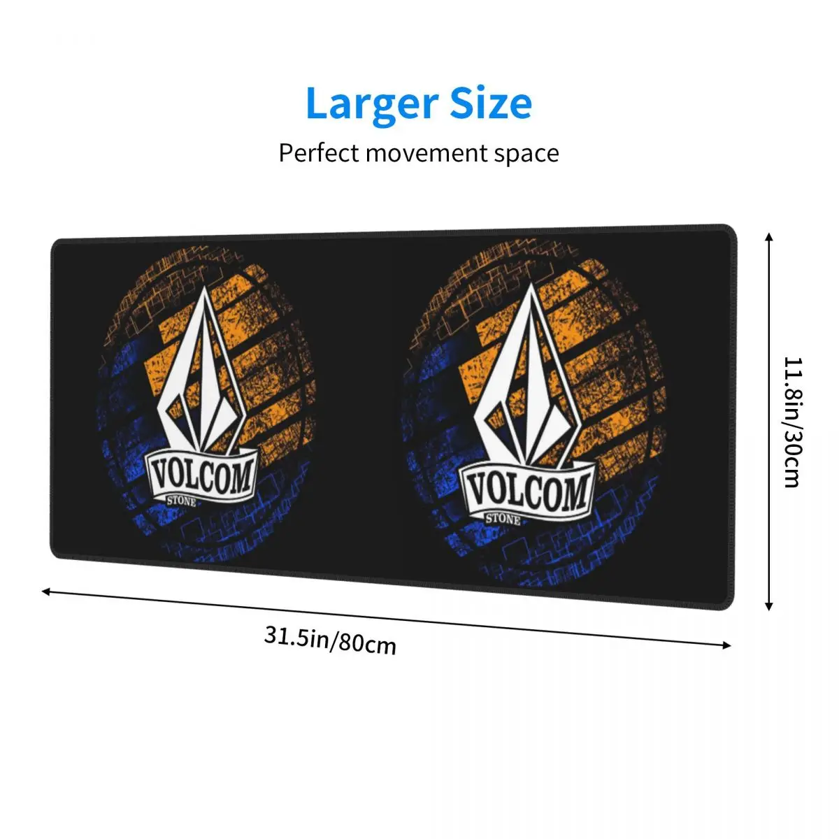 Large Mouse Pad Half Diamond Volkom Gamer PC Laptop Mats Keyboard Carpet Computer Gaming Office Accessories Desk Mat