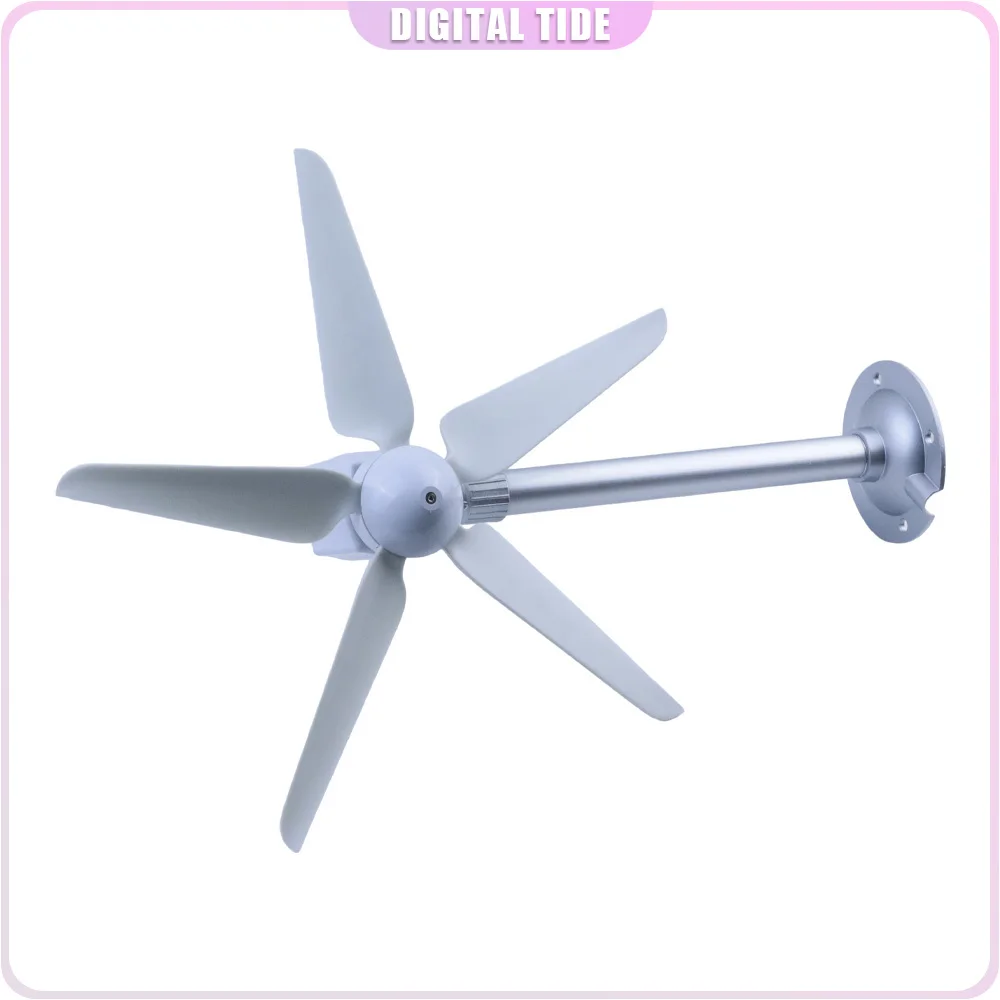 1-35W DIY Vertical Axis Wind Turbine Model Wind Power Generator Three-Phase Permanent Magnet Generator Windmill Toy Light Make
