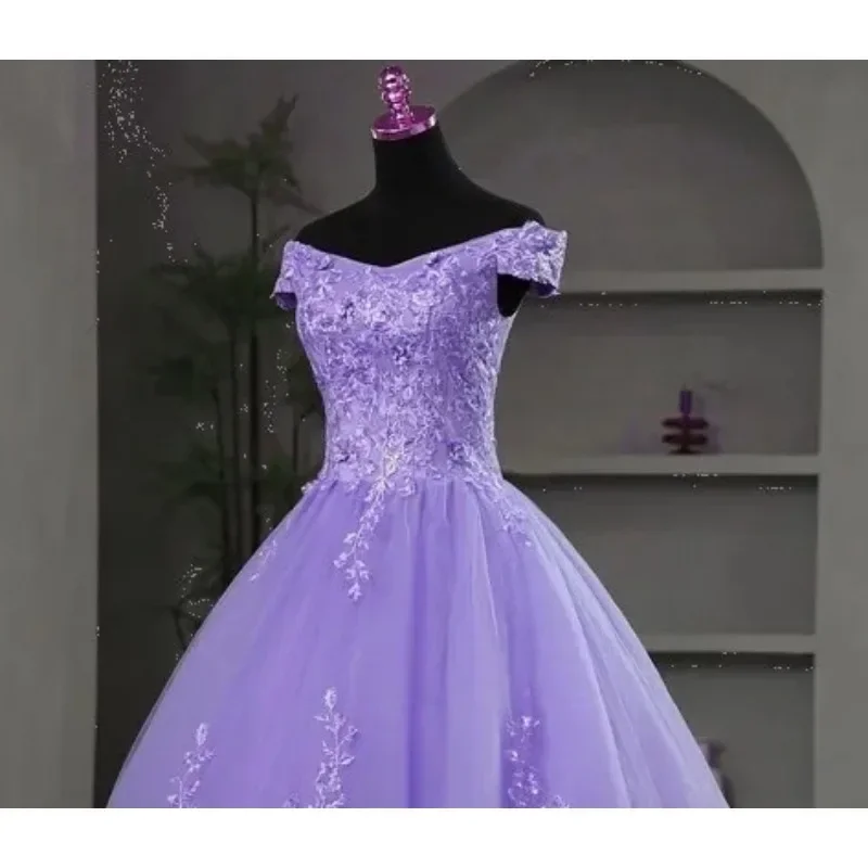 Abito da sera elegante monospalla ricamato in rete da donna Abito da altalena grande con gonna da pong da palcoscenico stile lungo sottile alla moda