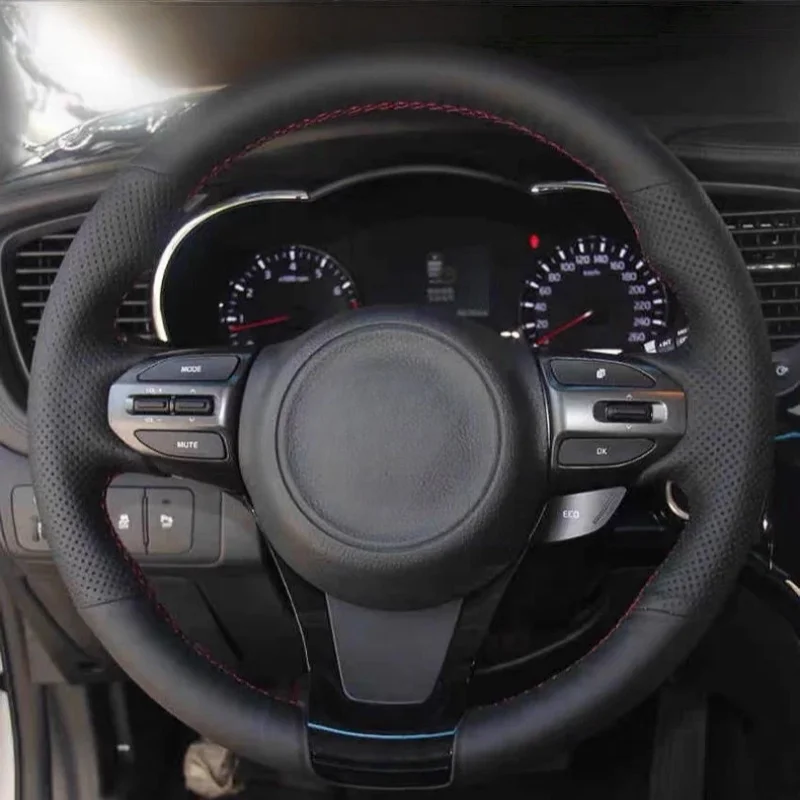 

Hand-Sewn Microfiber Leather Car Steering Wheel K2 K5 K4 KX3 KX4 KX5 Interior Accessories Steering Wheel Cover For Kia Sorento
