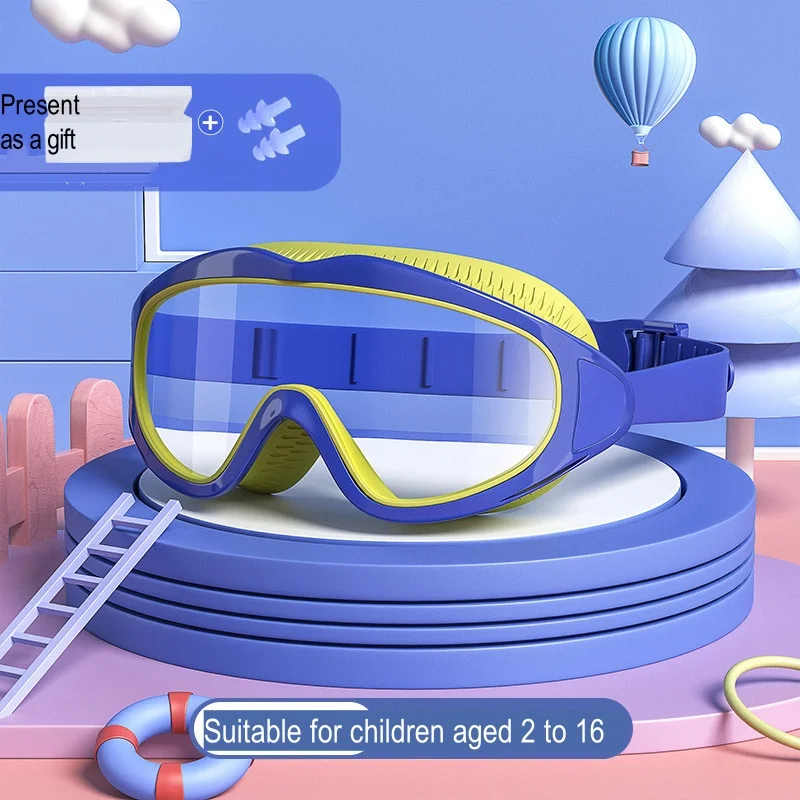 

Kids HD UV Protection Outdoor Water Athletic Swim Glasses Children Professional Anti-Fog Large Frame Water Sports Swim Eyewear