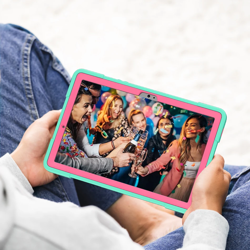 

Чехол для Samsung Tab S10 Lite, S9 FE, A11, A9 Plus, A7 Lite, A9+, A11+ с подставкой, утолщенный, ударопрочный, с функцией подставки, жесткий чехол