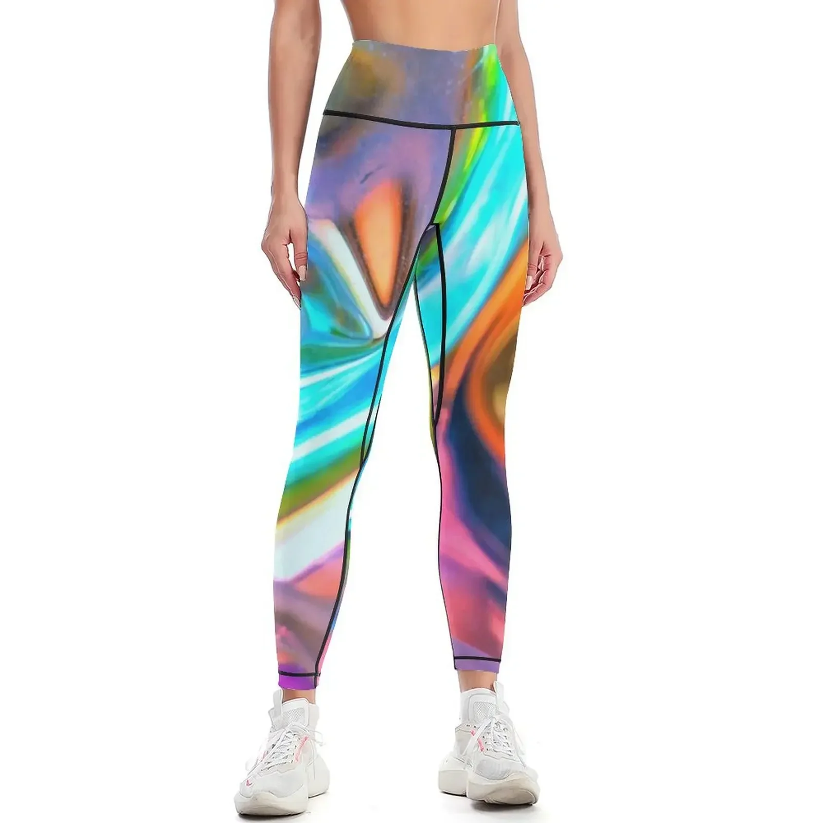 

Iridescent Abalone Colors Leggings Fitness clothing Women's trousers Clothing fitness sport legging Womens Leggings