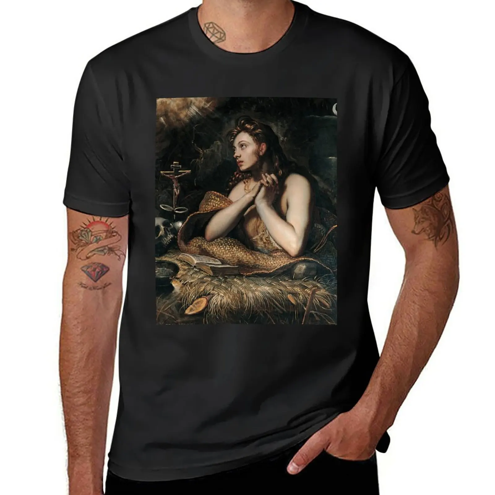 

New Penitent Magdalene by Domenico Tintoretto T-Shirt sweat shirt funny t shirts sublime t shirt mens t shirts casual stylish