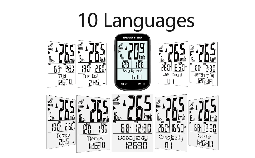 Kabelloser Bluetooth 5.4 & ANT+ Link-S App Rennrad MTB Fahrradcomputer Geschwindigkeits-Trittfrequenzsensor GPS Fahrradtacho Kilometerzähler – Detail 3