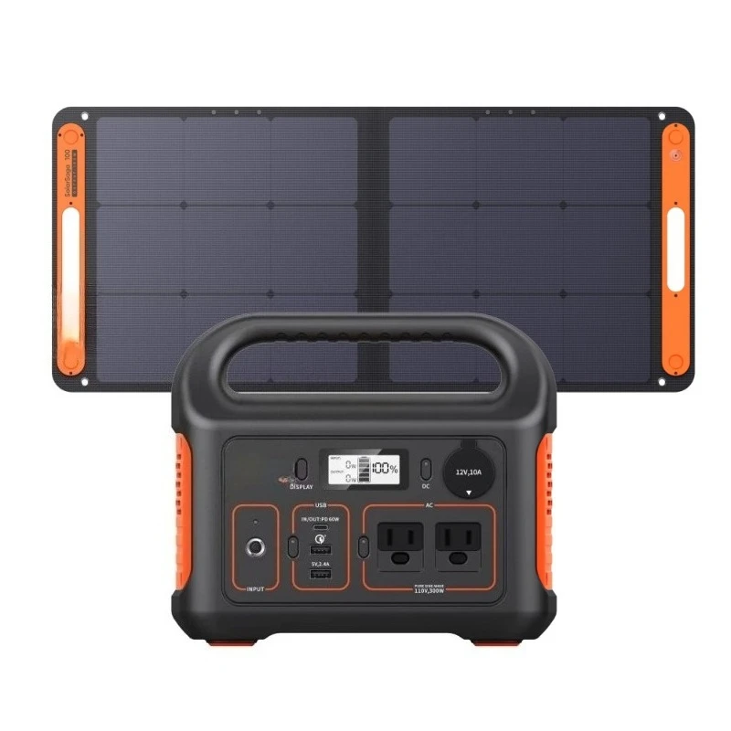 256Wh LiFePO4 Portable Power Station 300W AC 100W USB-C Pure Sine Wave Emergency Home Outdoor Backup Power Supply