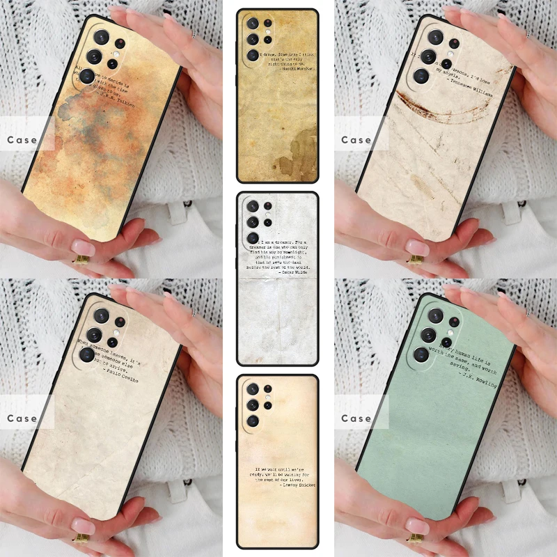 vintage jhon green quotes nspiration TPU Phone Case for Samsung Galaxy S26 S25 S24 S23 S22 S21 S20 Note10 Plus FE Ultra Cover