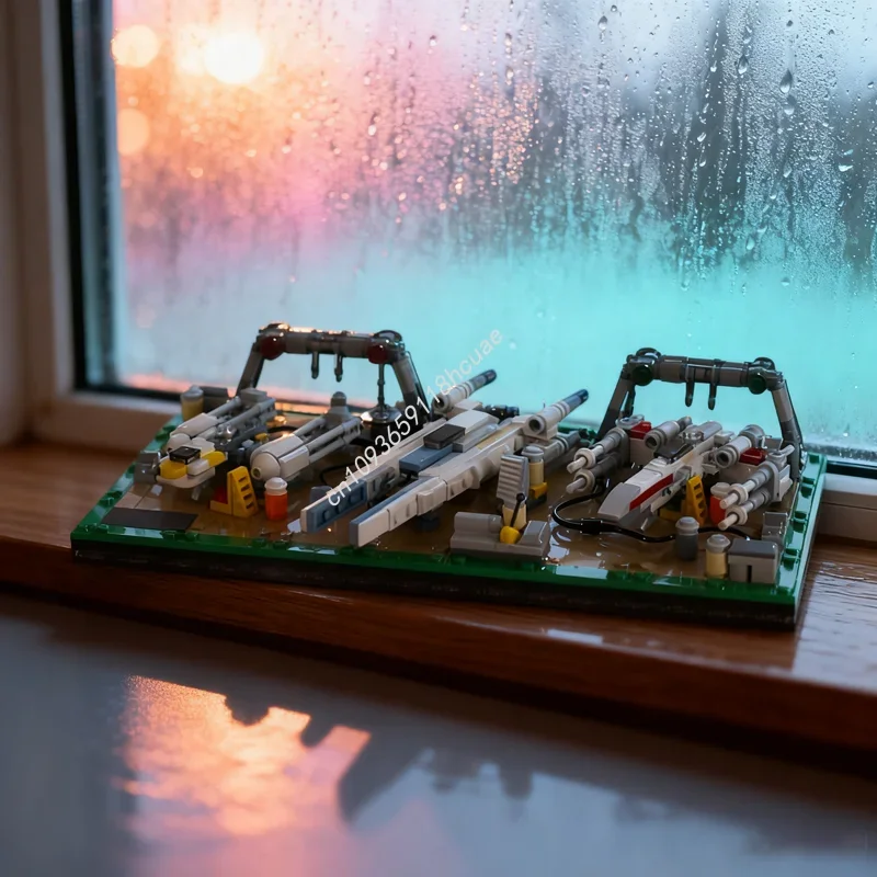 

Набор для сборки ультрамикро-диорамы Yavin Base (589 деталей) – Архитектурный конструктор MOC, идеальный подарок на Рождество, креативная идея для творчества, игрушка-конструктор из кирпичиков.