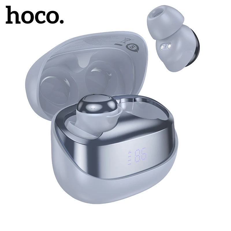 

HOCO Wireless Bluetooth 5.4 Music Earbuds Mini Touch Control HiFi Audio Earphones With LED Display Charging Box comfortable Wear