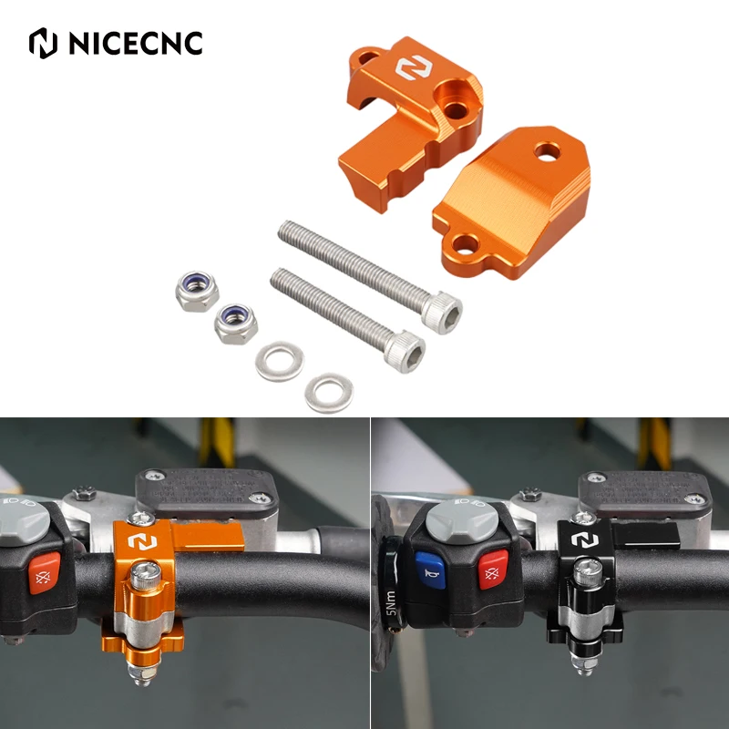 

NICECNC For KTM 125 250 350 450 505 525 EXC EXCF XCW SX SXF Master Cylinder Protectors Cover HUSQVARNA BETA GASGAS TM Aluminum