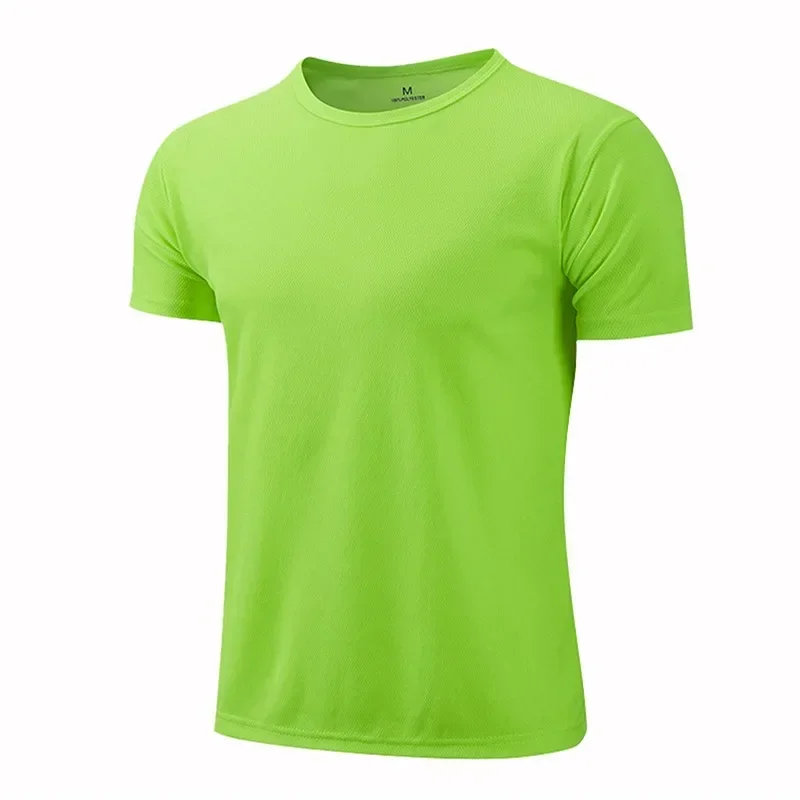 Quick-drying Round Neck Sport T-shirt Gym Fitness Shirt Trainer Running T-shirt Men Breathable Sportswear Костюм Женский Летний