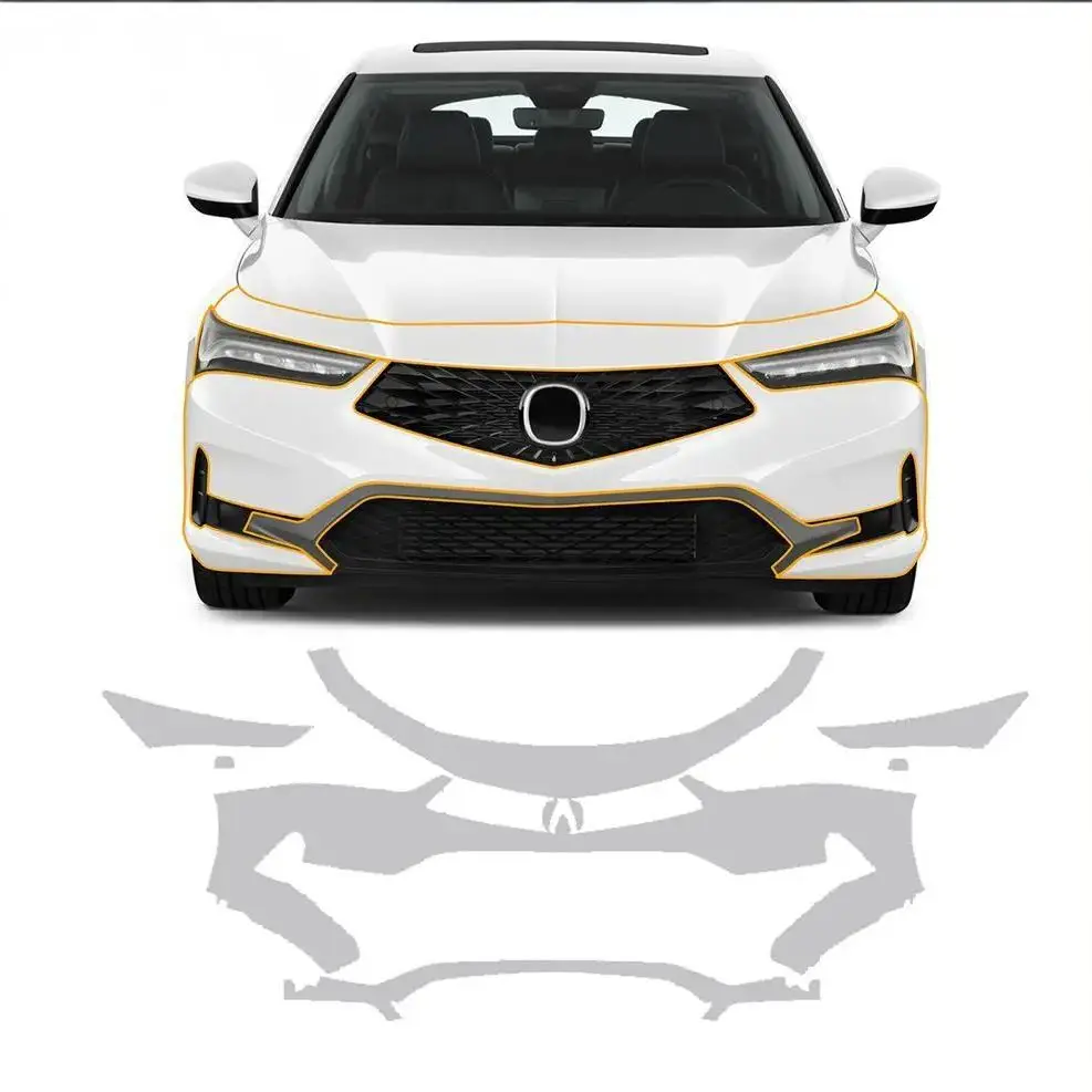 For Acura Integra 2023-2025 TPU Bumper Hood Scratch-Resistant Self-Healing Paint Protection Film Invisible Pre-cut PPF ﻿Kit