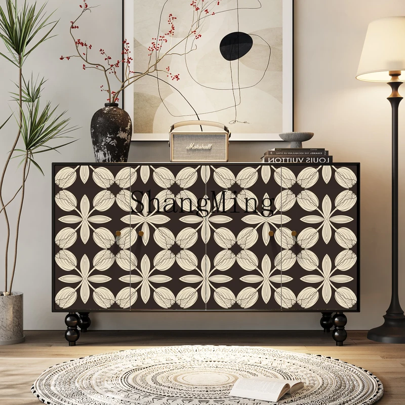 

FG re-painted ancient entrance cabinet B & B living room bedroom storage dining room dining room side cabinet