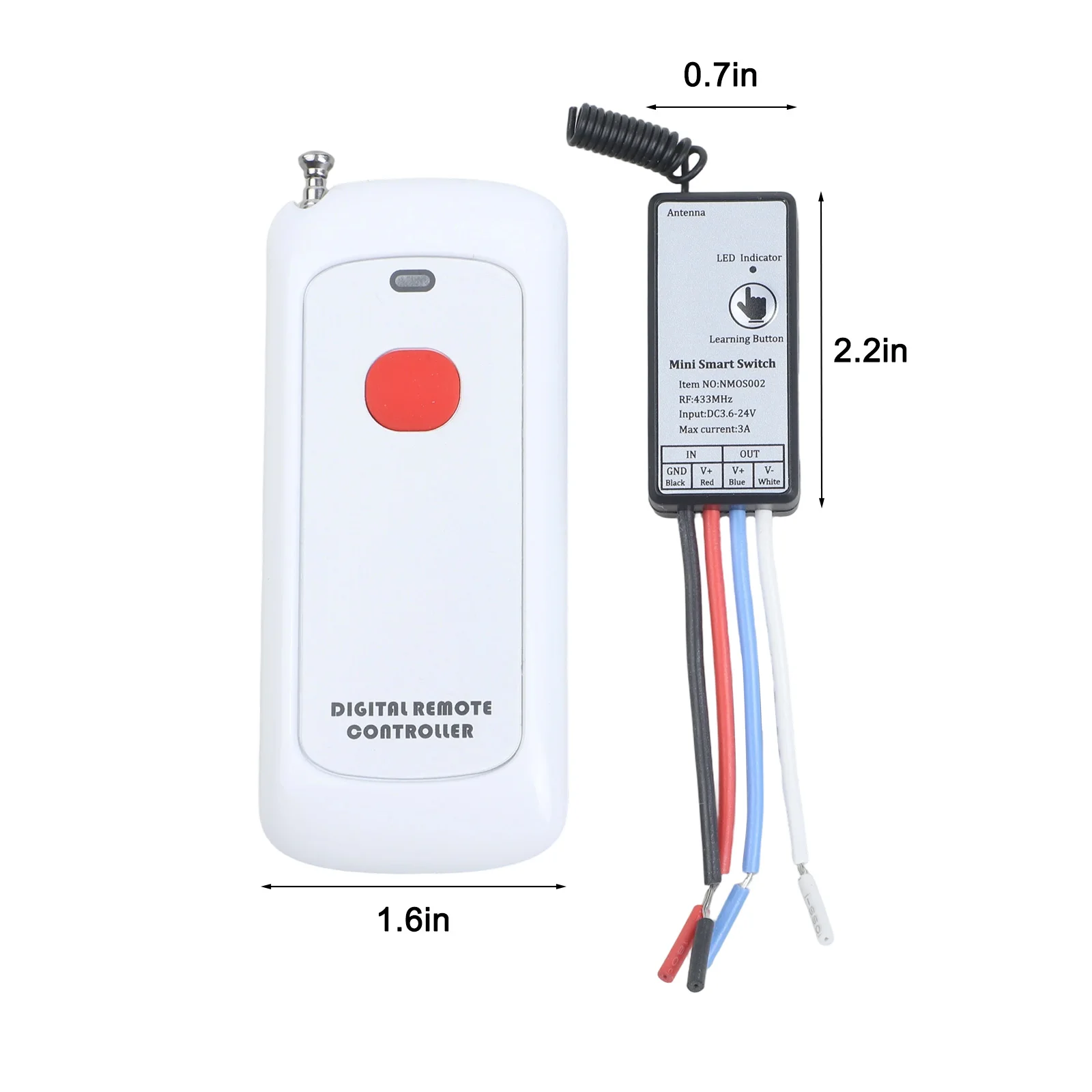Color White, Black Feeder Activator User Friendly Feeder Activator for alexa Home Programmable Customizable Delay Time