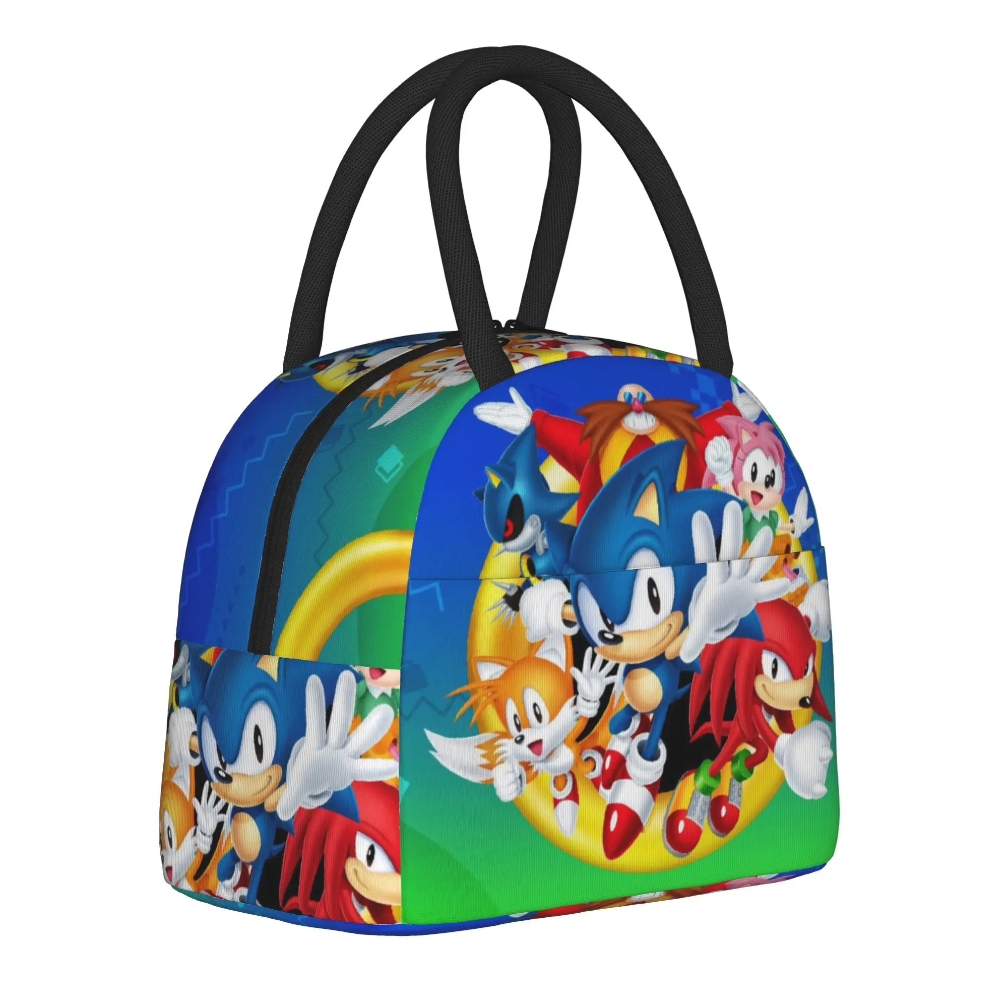 Shadow The Hedgehogs  Insulated Lunch Bags Cooler Bag Lunch Container  Leakproof Tote Lunch Box Food Bag Work  Outdoor