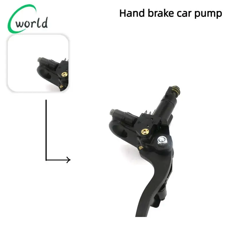 

Beach buggy front and rear brakes with pump disc brake handlebars, car oil pump handbrake with brake assist device
