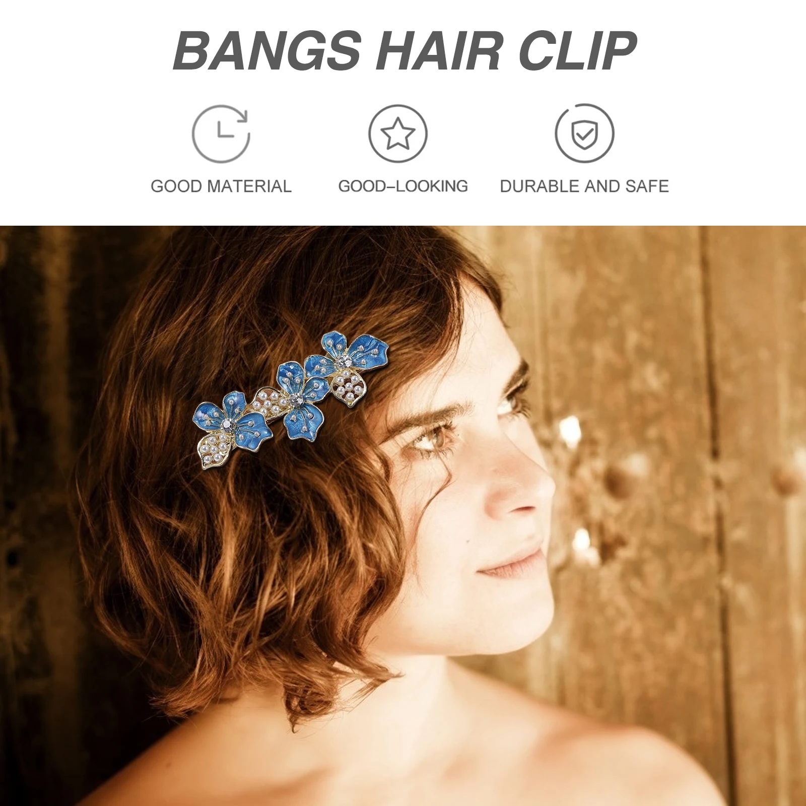 

2Pcs Pearl Side Hairpin Hollow Flower Women Hair Clip Accessories Bangs Daily Wear Party Hairstyle Elegant Girls Hairpin