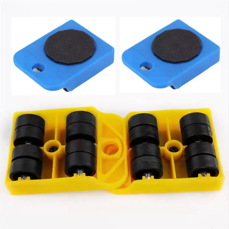 Furniture Mover Tool Set Heavy Stuffs Moving Roller with Bar Furniture Mover Lifter with Wheel Professional Moving Tool